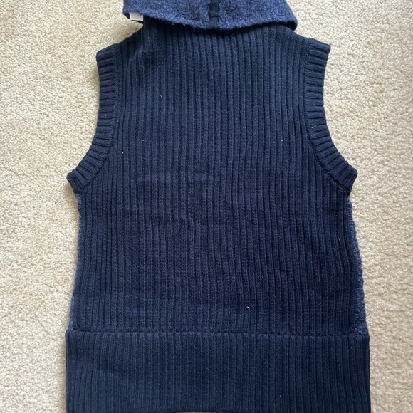 NEW Banana Republic Womens Zip Up Navy Sweater Vest - Picture 2 of 6